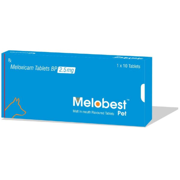 Ttk Melobest Pet 2.5 mg (Meloxicam) Tablet for Dogs - 1 strip (10 tablets)