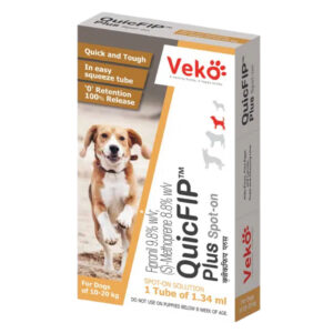 Veko QuicFIP Plus Spot On for Dogs (10 to 20kg) - 10 -20kg (1 x 1.34ml)