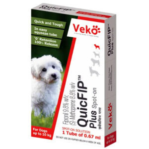 Veko QuicFIP Plus (Fipronil) Spot On for Dogs - 10 -20kg (1 x 1.34ml)