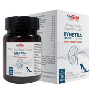 Savavet Kynetra Tablets for Kidney Health Support for Dogs and Cats (30 Tablets) - 1 Bottle (30 Tablet)