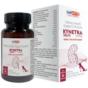 Savavet Kynetra Tablets for Kidney Health Support for Dogs and Cats (60 Tablets) - 1 Bottle (60 Tablet)