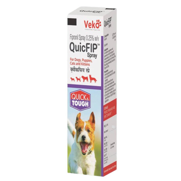 Veko QuicFIP Spray (Fipronil) for Dogs and Cats (100ml) - 100ml