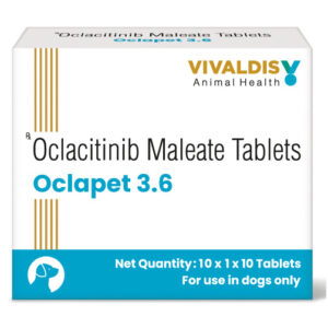 Vivaldis Oclapet (Oclacitinib) 3.6 mg Tablets for Dogs - 1 strip (10 tablets)