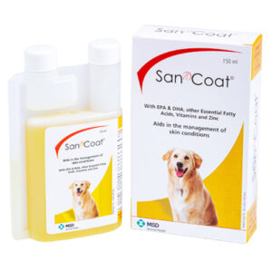 MSD Animal Health San Coat Syrup Nutritional Supplement for Dogs - 150ml