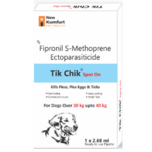 Neo Kumfurt Tik Chik Anti -tick & flea Spot On for Dogs (20 -40kg) - 20 -40kg