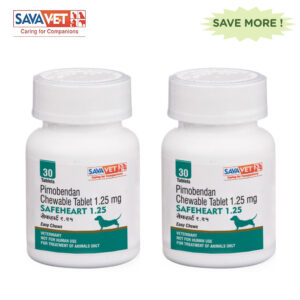 Savavet Safeheart (Pimobendan) Tablet for Dogs (2 pack) - 2 pack 1.5mg (30+30 tablets)