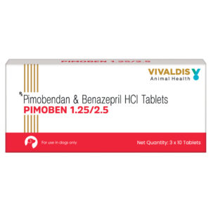 Vivaldis Pimoben 1.25/2.5mg Tablet for Dogs - 3 strip (30 tablets)
