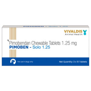 Vivaldis Pimoben (Pimobendan) Solo 1.25mg Tablet for Dogs - 3 strips (30 tablets)