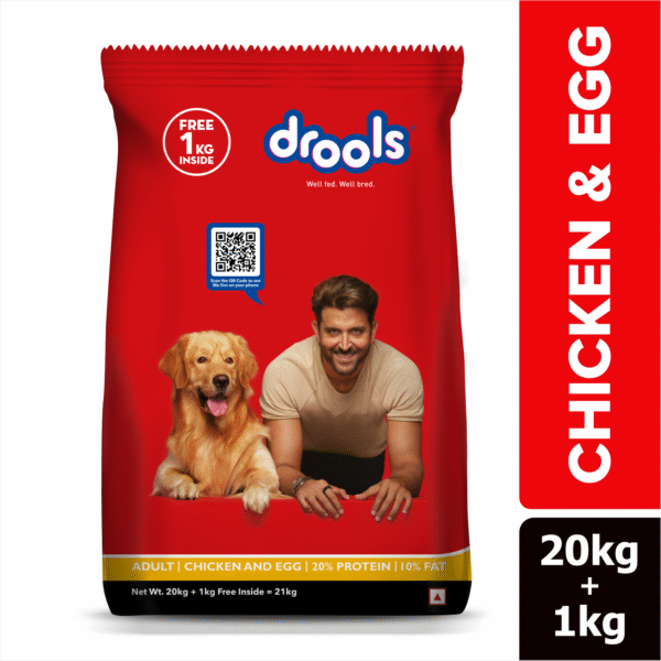 Drools Chicken and Egg Adult Dog Dry Food - 1.2kg