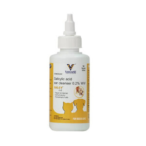 Venkys Salcy Ear Cleanser (Salicylic Acid) for Dogs and Cats - 100ml