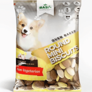 Basil Non Veg Round Shaped Puppy Biscuits - 2x900g