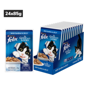 Purina Felix Sardine with Jelly Adult Cat Wet Food - 24x85g