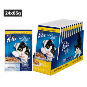 Purina Felix Chicken with Jelly Adult Cat Wet Food - 24x85g