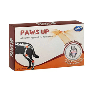 Venkys Paws Up Nutritional Supplement for Dogs and Cats - 1 Strip (10 tablets)