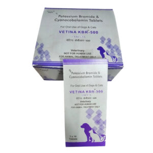Vetina KBR 500mg (anticonvulsant) Tablets for Dogs - 1 Strip (10 Tablets)